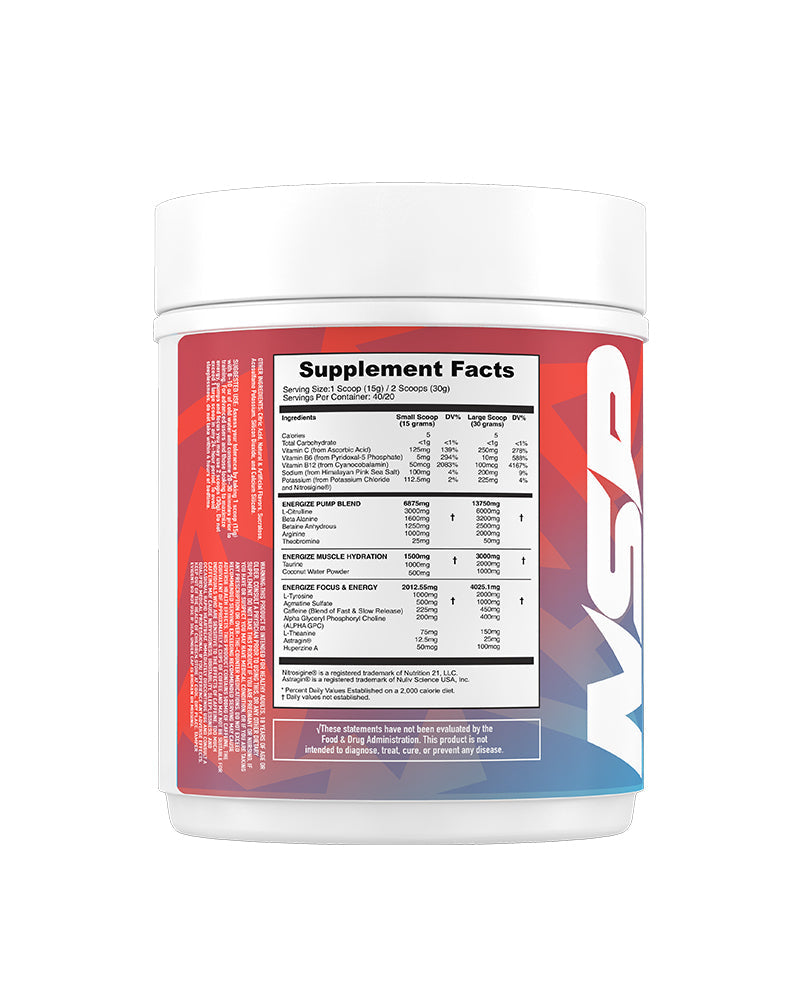 Energize Complete Pre-Workout & Pump Blend