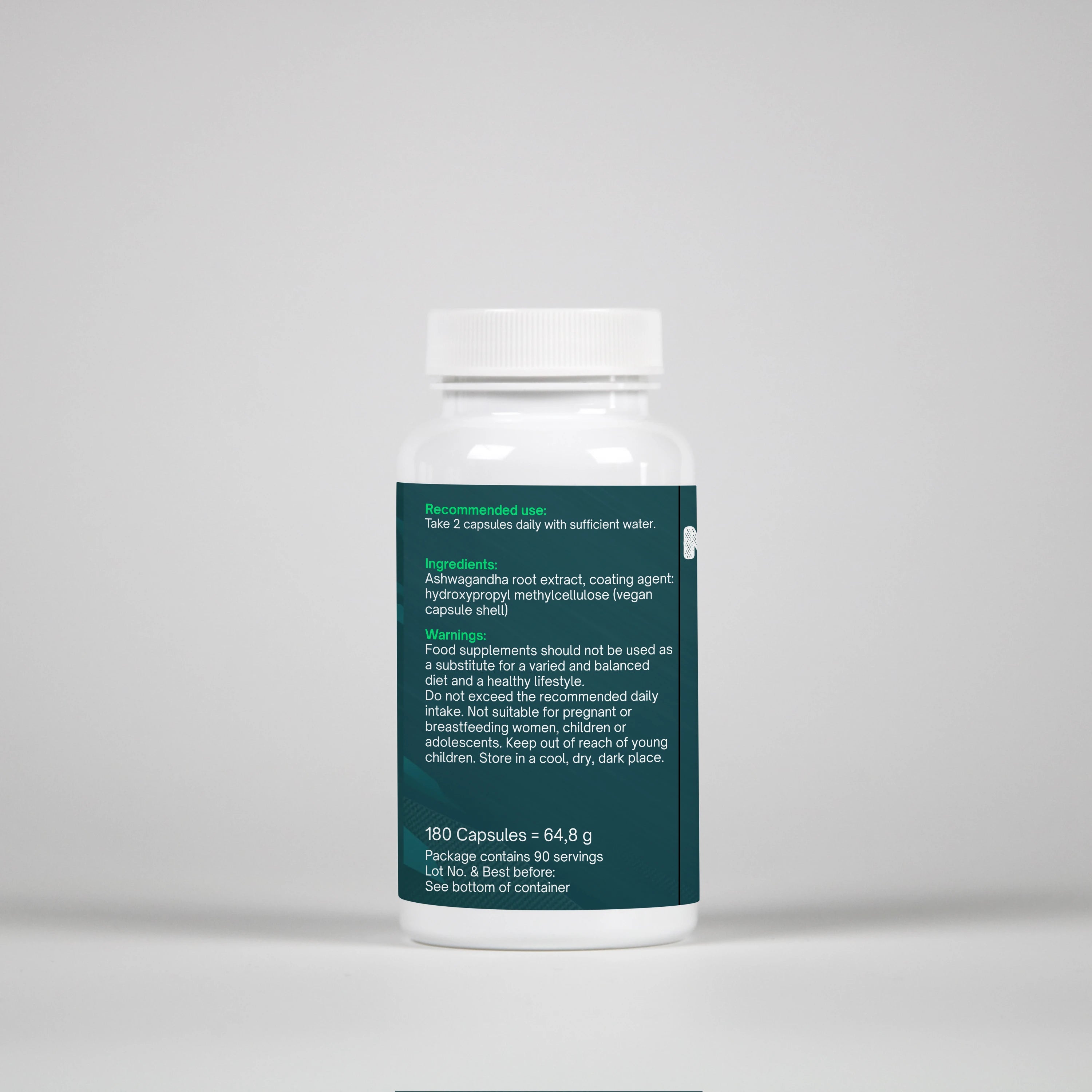 Nutritionalize Ashwagandha – 180 Capsules